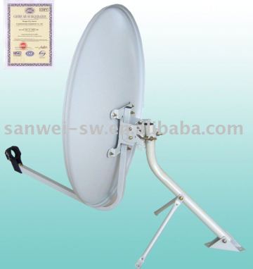 ku band 75cm satellite communication antenna