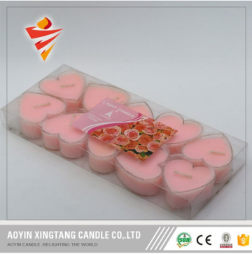 Heart Shaped Red Smokeless Tealight Candles