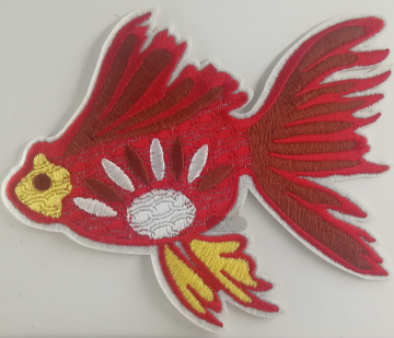 Machine Embroidery Applique Patch Designs Goldfish Patch