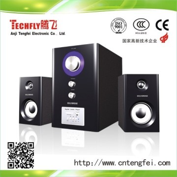 piano painting 2.1 multimedia speaker with USB/SD function