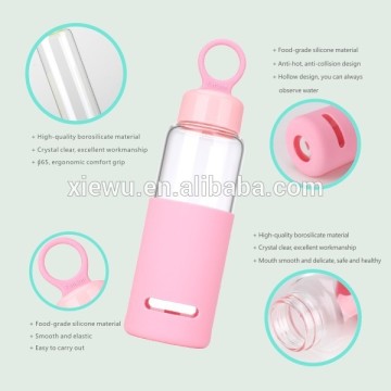 Portable Food Grade Glass Water Bottle