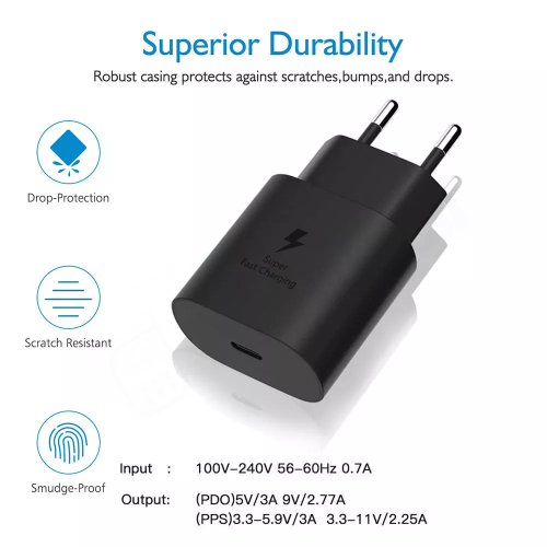 25W C To C Charger For Note10