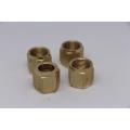 Brass nuts and bolts used in electrical industry