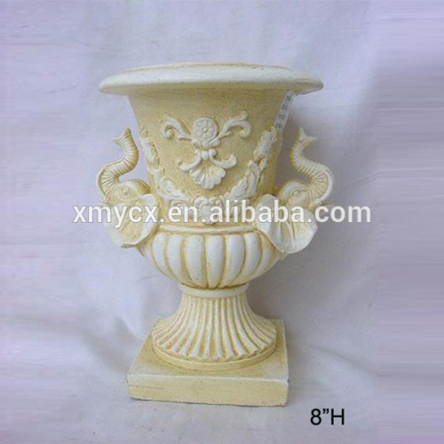 Resin arts & crafts flower vase art deco vase