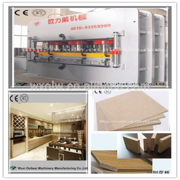 Economy MDF Boards Veneer Heat Press Machine
