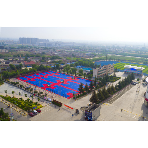 Alfombrillas de cancha de baloncesto de piso entrelazadas al aire libre