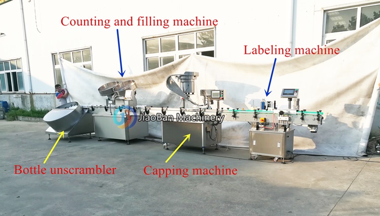 Small business applicable tablets counting machine capsule bottling machine CE certificated