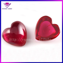 fashion ruby gems ring cabochon ruby heart cut stone wholesale price