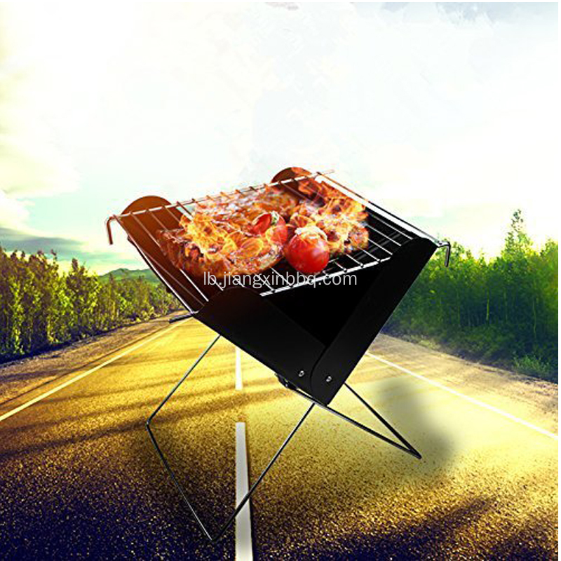 Mini X ausklappen Holzkuel BBQ Grill