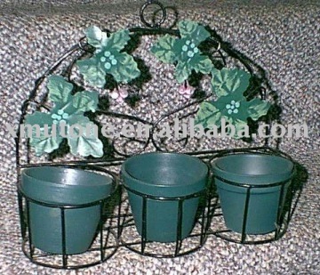 wrought iron wall baskets