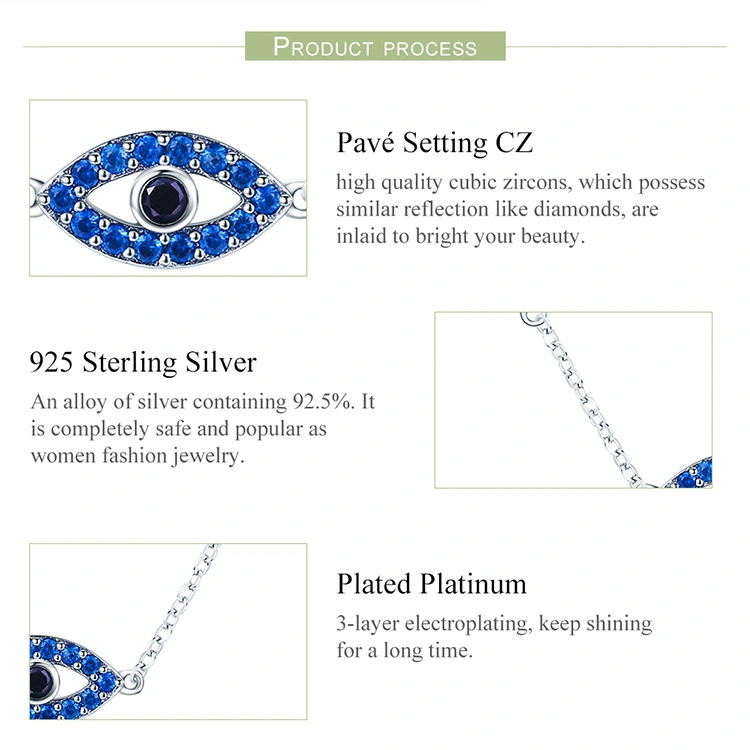 925 Sterling Silver Jewelry Guardian Lucky Eye Necklaces