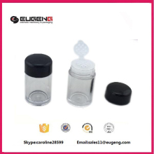 Cylinder clear cosmetic loose powder sifter jar