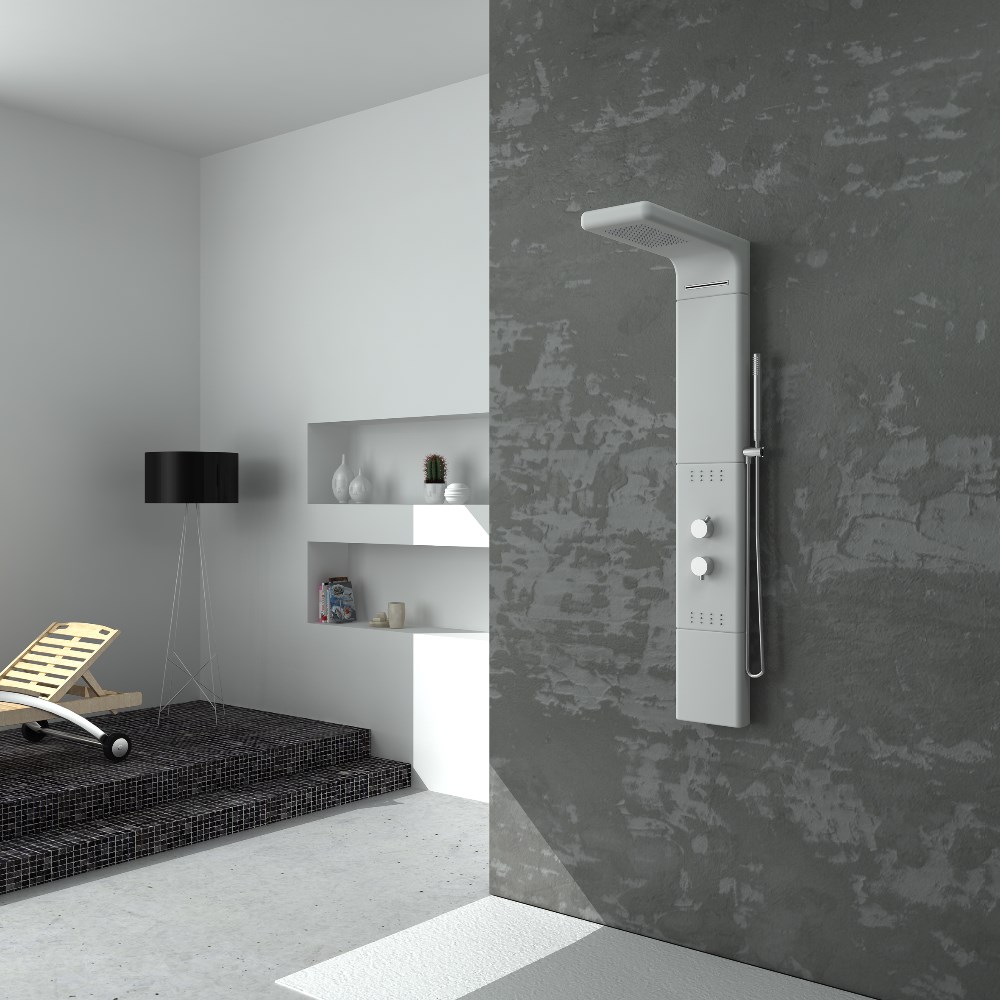 Wall-mounted Solid Surface Shower Panel Supplier WD0047