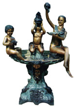Bronze Children with Sea Shells Fountain