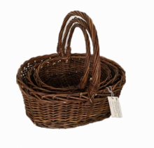 Home decorated natural willow storage flower basket