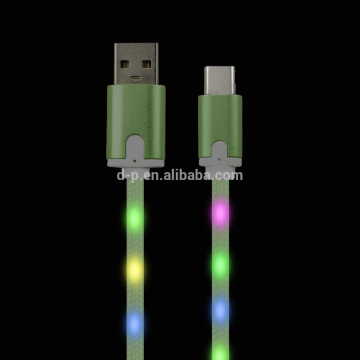 new arrivals 2017 usb charging cable LED lighted type C sync data charging usb cable
