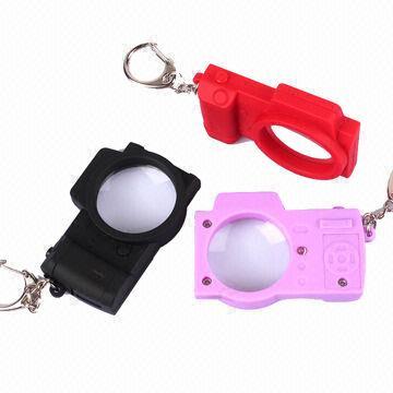 Camera Mini Magnifier LED Keychain