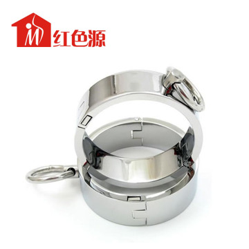 Stainless Steel Handcuffs Restraint Shackle Slave Bondage Gear Adult