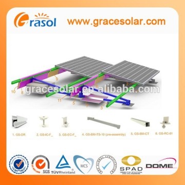 Ballasted Mounting System, Ballasted Solar Mounting System for Flat Roof, Ballasted Mounting Structure