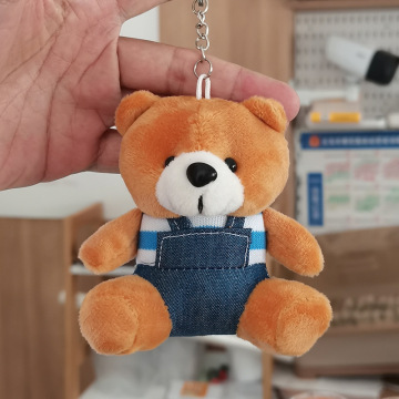 Custom Cartoon Bear Plush Doll Keychain