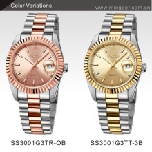 2013 IP Gold Plating Stainless steel watches for men