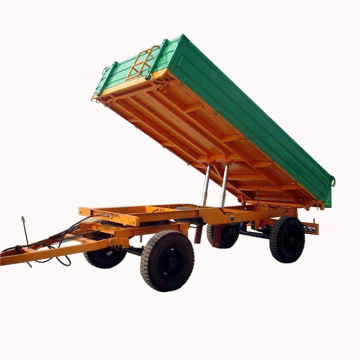 4 wheel 3 sides farm dump tipping trailer