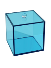 Acrylic Square Canister With Lid