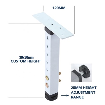 Adjustable Bed Frame Support Legs for Voiceless Tall Square