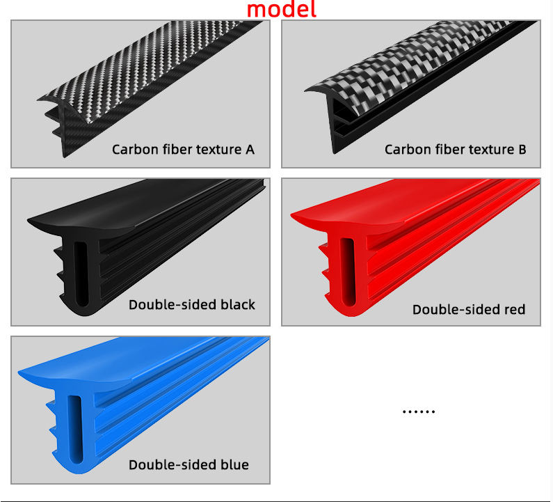 Carro interior porta guarnição de borracha selo tira de carro de carro de borracha