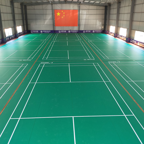 Pavimentazione sportiva in PVC per badminton