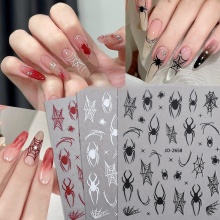 Halloween Spider Web Nail Stickers