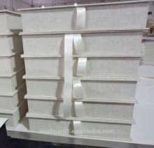 cotton linen fabric box with photo mat frames