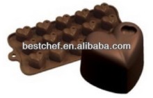 Silicone heart chocolate moulds
