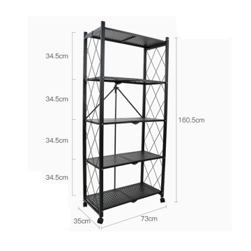 folding metal shelf warehouse black corner shelf