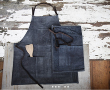 custom high quality waxed canvas apron for artisan