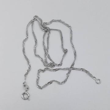 Love Pearl Platinum Plated Water Wave Chain