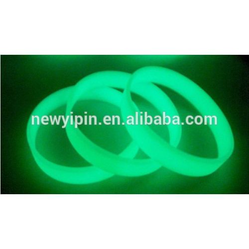 customized Glow in the Dark, Mixed Color Luminous Elastic Rubber wristband silicone bracelets hot