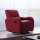 Multi-fungsi Recliner Headrest Single Red Leather Sofa