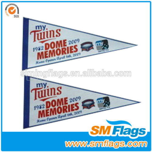 Hot selling logo printed pennant flags