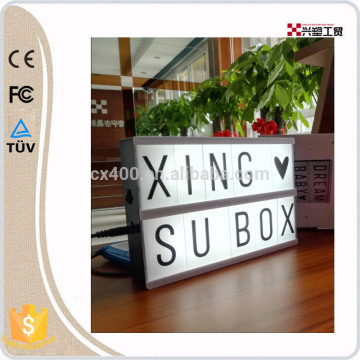 cinema style decoration party cinematic light box with letters