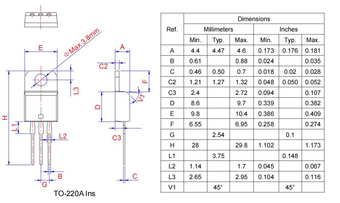 YZPST-BTA24-800BW TO-220