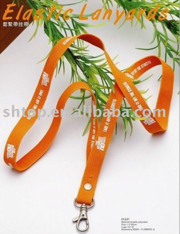 2011 Fashion Elastic Polyester Lanyard