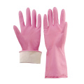 Rosa bequeme Küchenreinigung Latex Langarm Haushaltsgummi Handschuhe