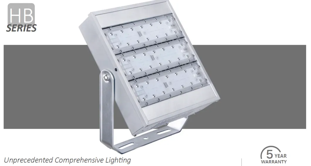 40 to 480W High Lumen LED Floodlight with 85V to 480VAC for Outdoor Stadium Square