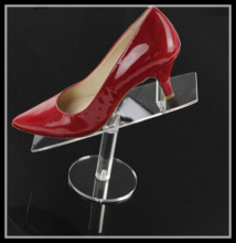 gluing acrylic shoes display holder,clear acrylic shoes holder