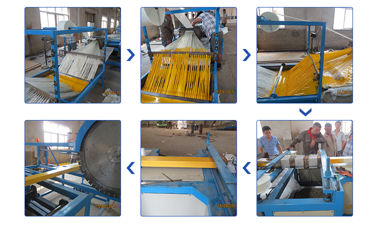 GRP pultruded machine for frp pipe , FRP pultrusion line machine raw material