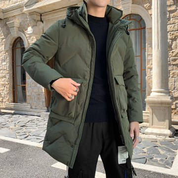 Custom men's casual warm outdoor down jacket