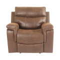 Modern OEM living room rotating swivel genuine leather reclinable sofa electric usb charging massage recliner chair