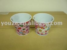 small tin bucket gift bucket packing