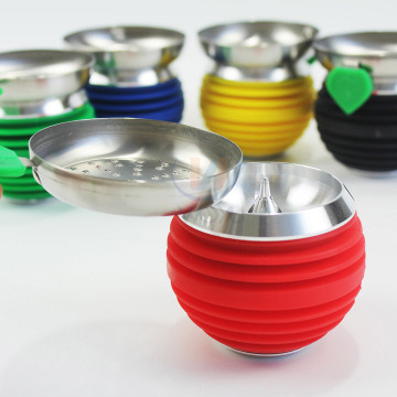 Apple shape shisha silicon bowl charcoal holder 2-in-1 hookah head